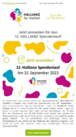 Ein Bildschirmfoto des HALLIANZ Newsletter vom Juli 2023